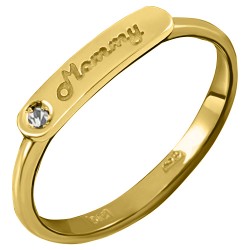 Χρυσό δαχτυλίδι Mommy Κ14